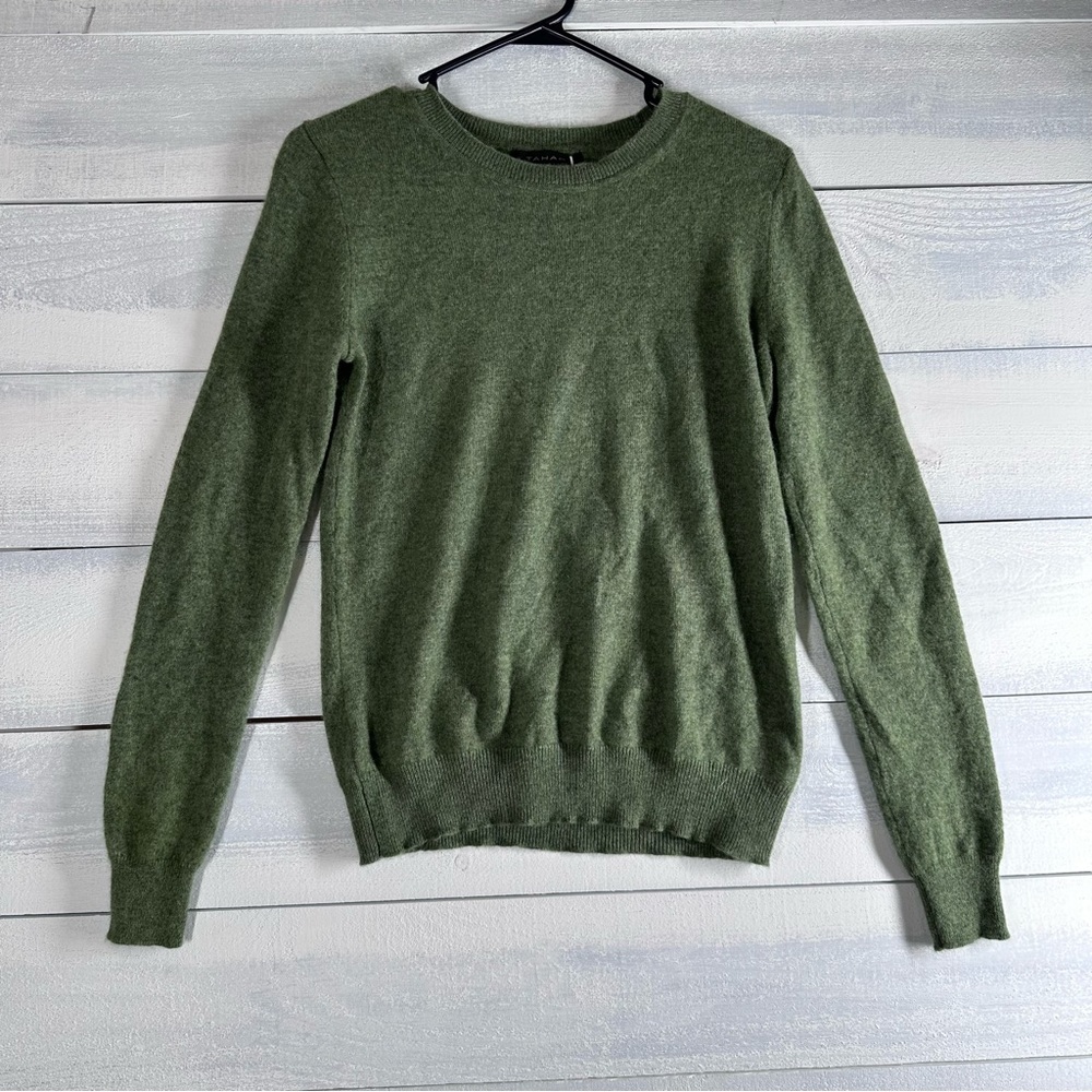 Green Cashmere TAHARI sweater M